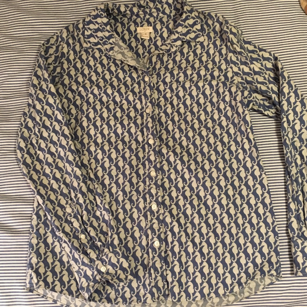 J. Crew Seahorse Button Down